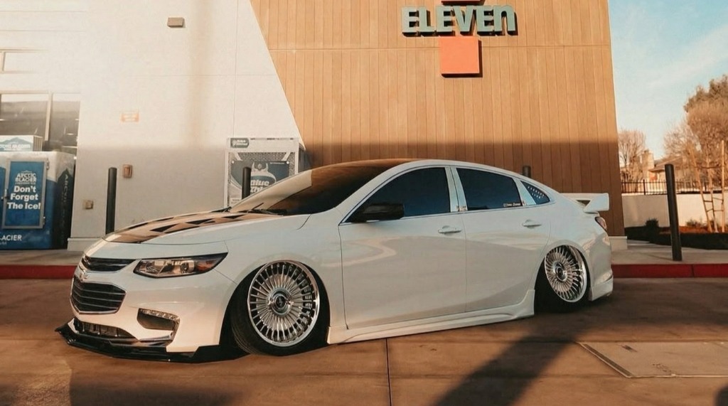 Before - White Chevy Malibu